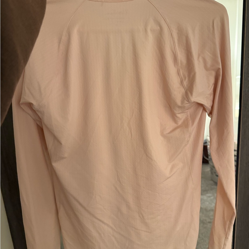 Walter Hagen Long-Sleeve Half-Zip Top - Light Blush - Picture 2 of 4